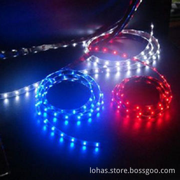 Multicolor flexible LED strips with SMD 5050, 18-22lm/LED, 30pcs/M, CE certified